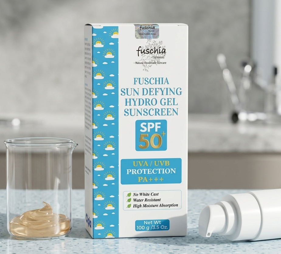 Fuschia-Sun-Defying-Hydro-Gel-Sunscreen-SPF-50-Aishanya-Beauty